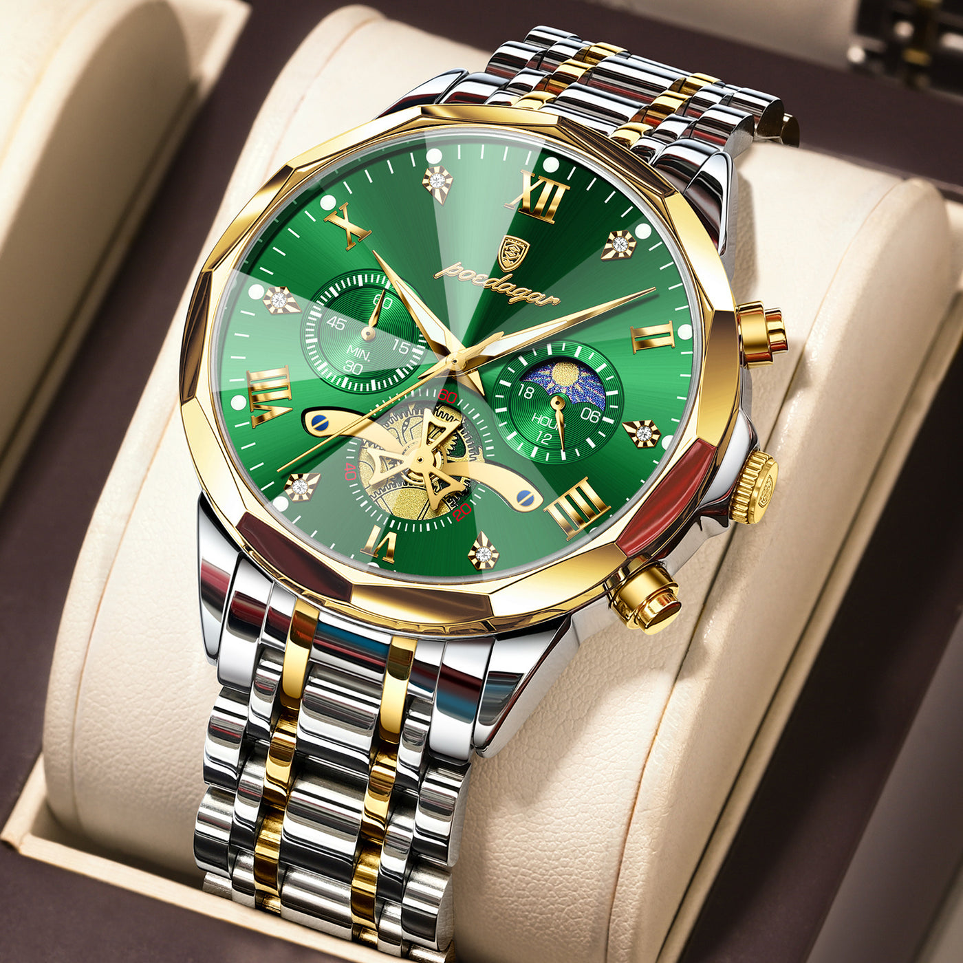 Antoine™ | Montre Quartz en Acier Inoxydable