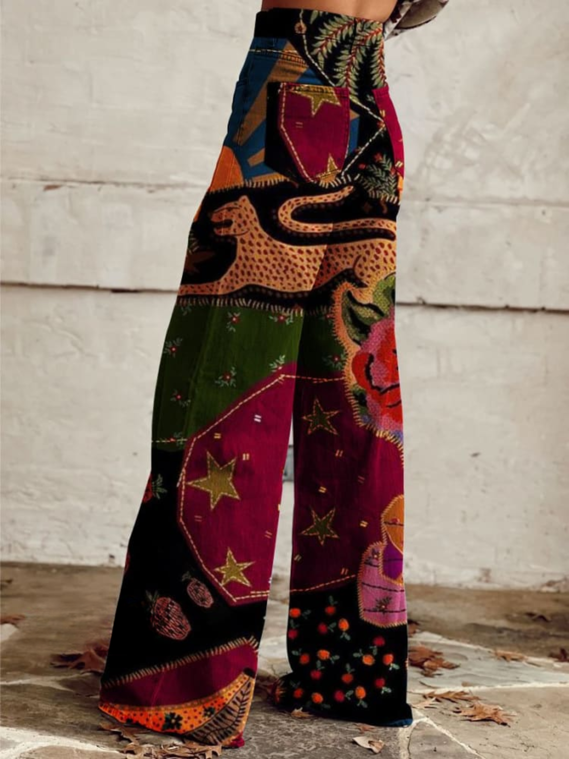 Manon™ | Pantalon Large Animalier
