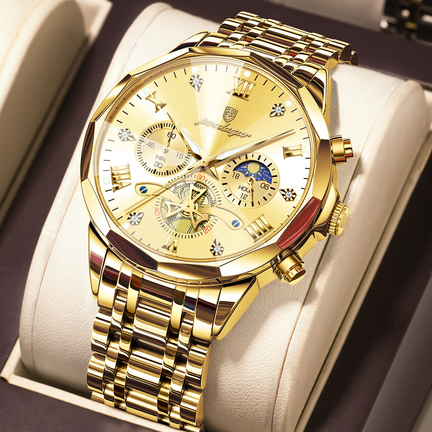 Antoine™ | Montre Quartz en Acier Inoxydable