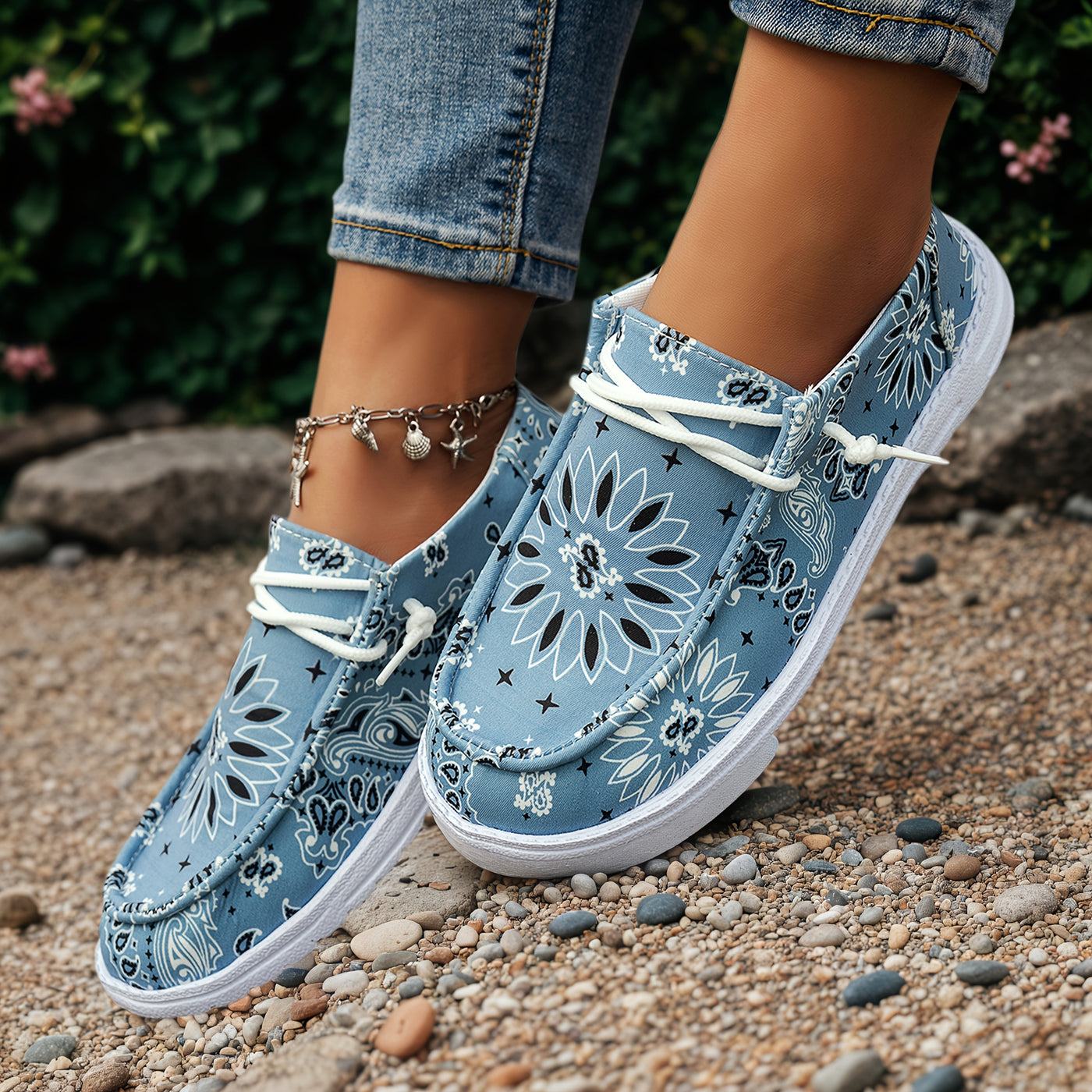 Éva™ | Mocassins à Motifs Singuliers