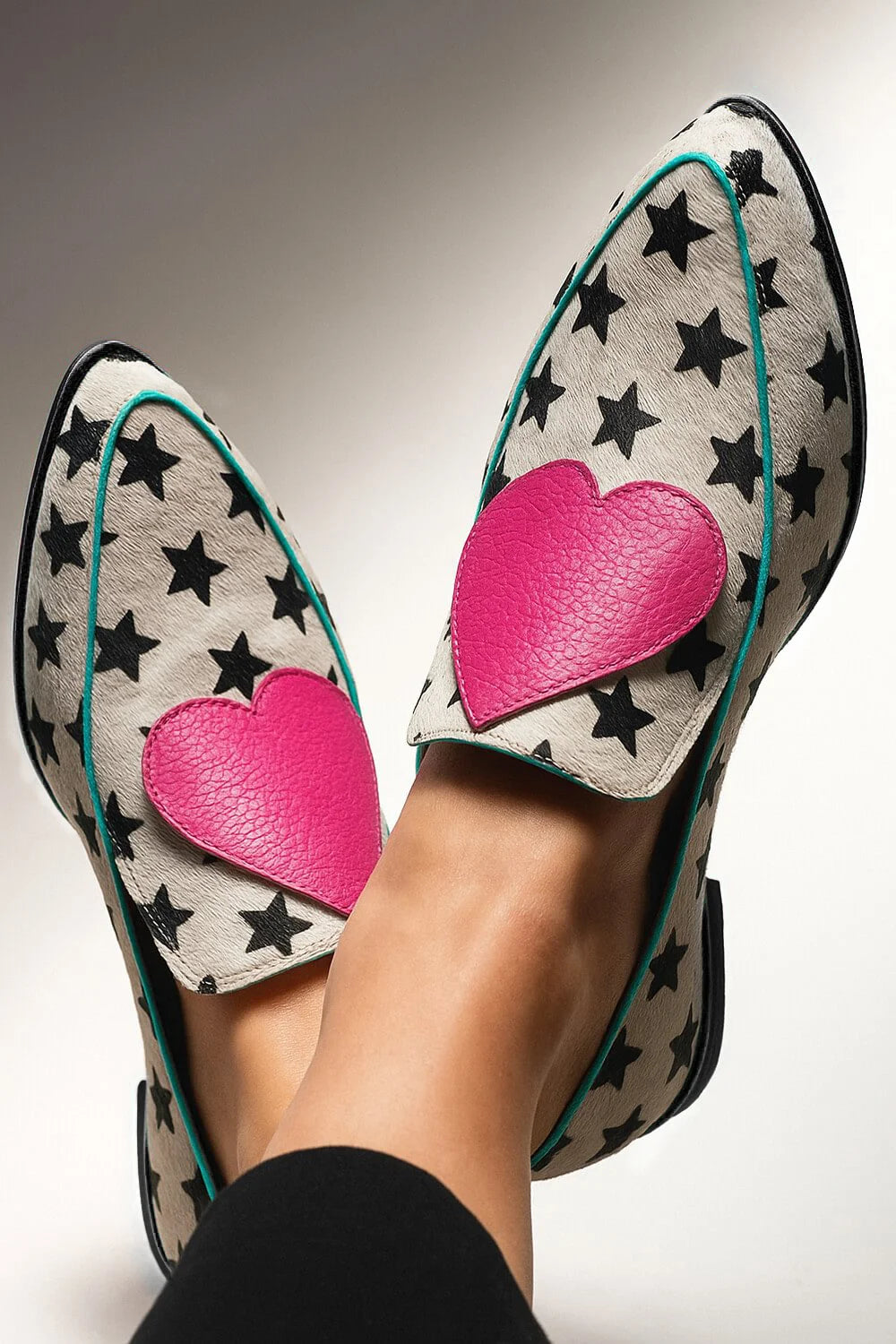 Marie™ | Mocassins Patchwork Cœurs