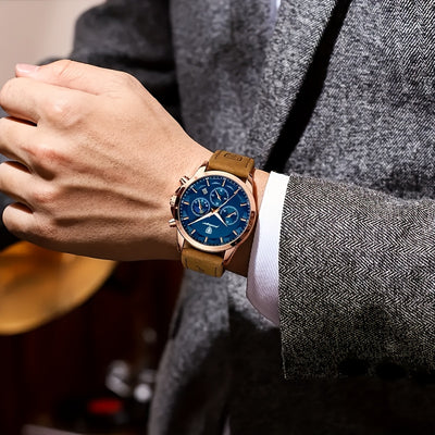 Henri™ | Montre Quartz Classique avec Calendrier