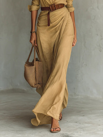 Camille™ | Robe Longue avec Ceinture