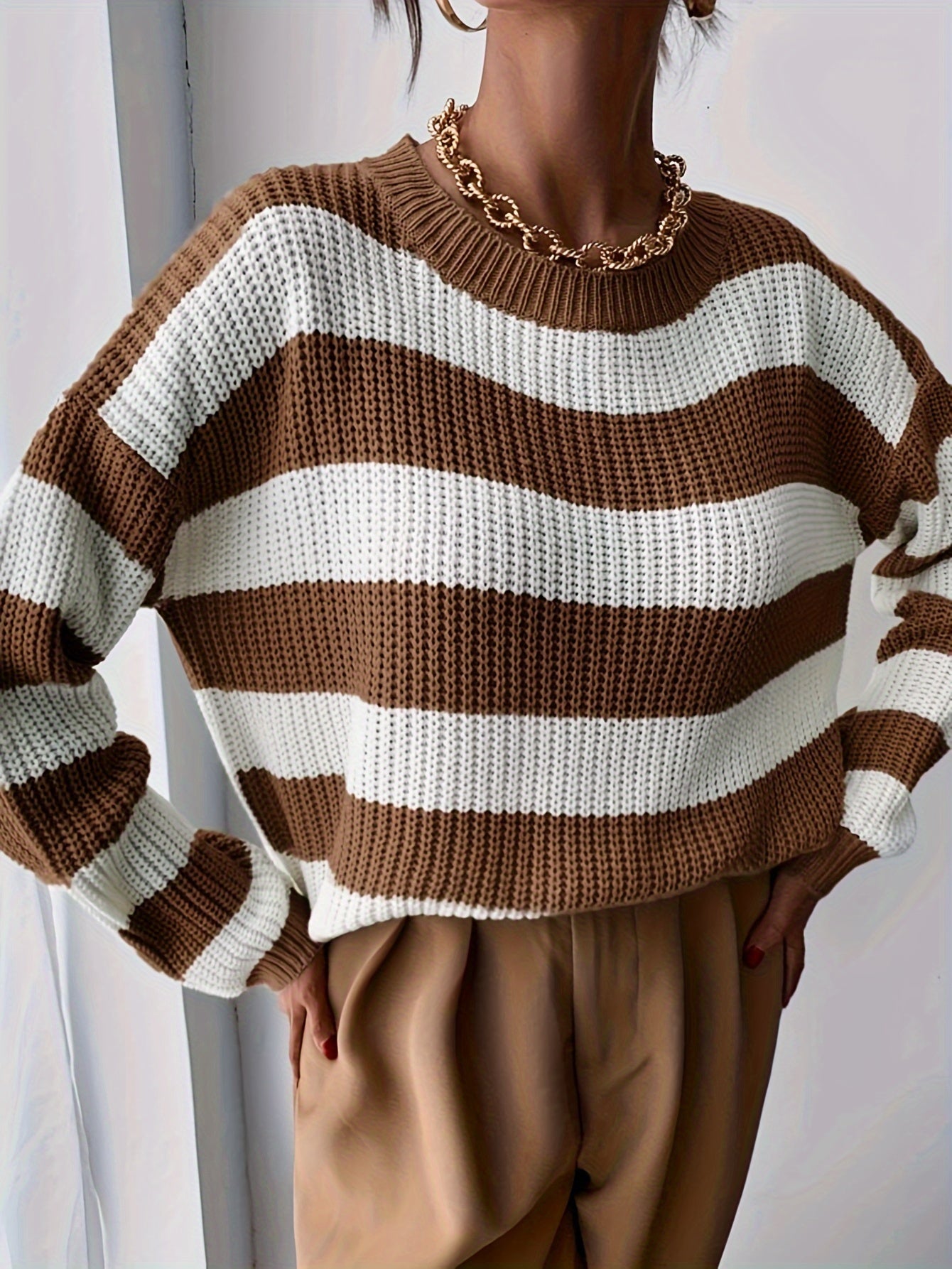 Amélie™ | Pull Rayures Élégantes