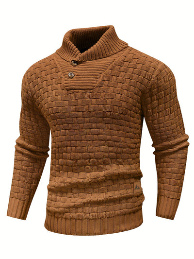 Jean™ | Pull à col roulé tricoté