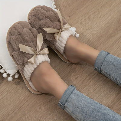 Lilou™ | Chaussons en laine avec nœud