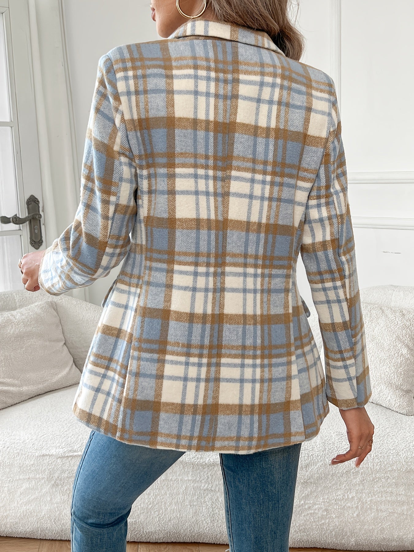 Manon™ | Veste chic à carreaux