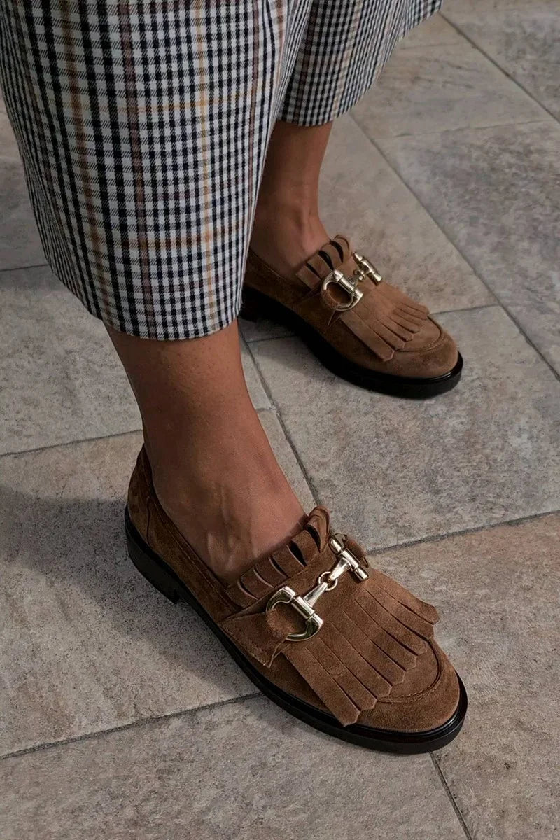 Marie™ | Mocassins Marron en Suéde