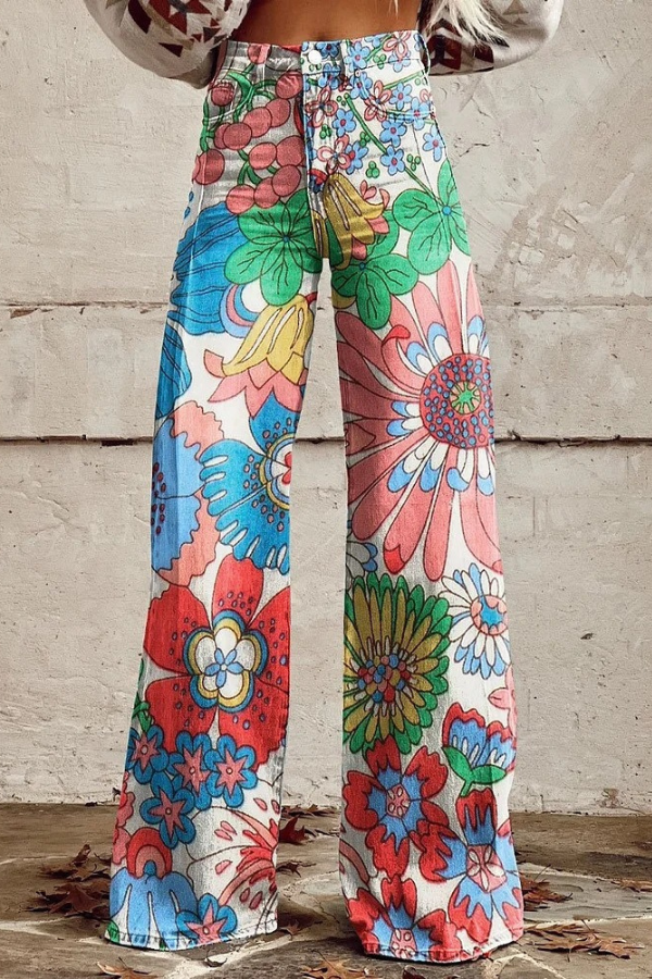 Lucia™ | Pantalon coloré à imprimé