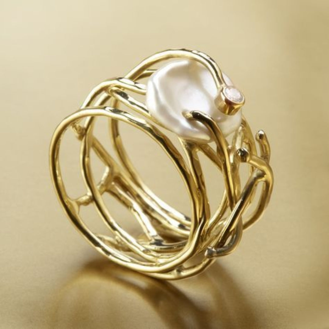 Samira™ | Bague Or Perle