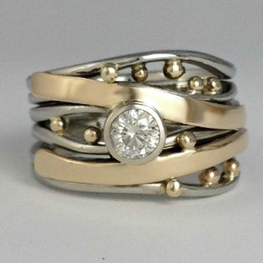 Royal™ | Bague Or Zircon
