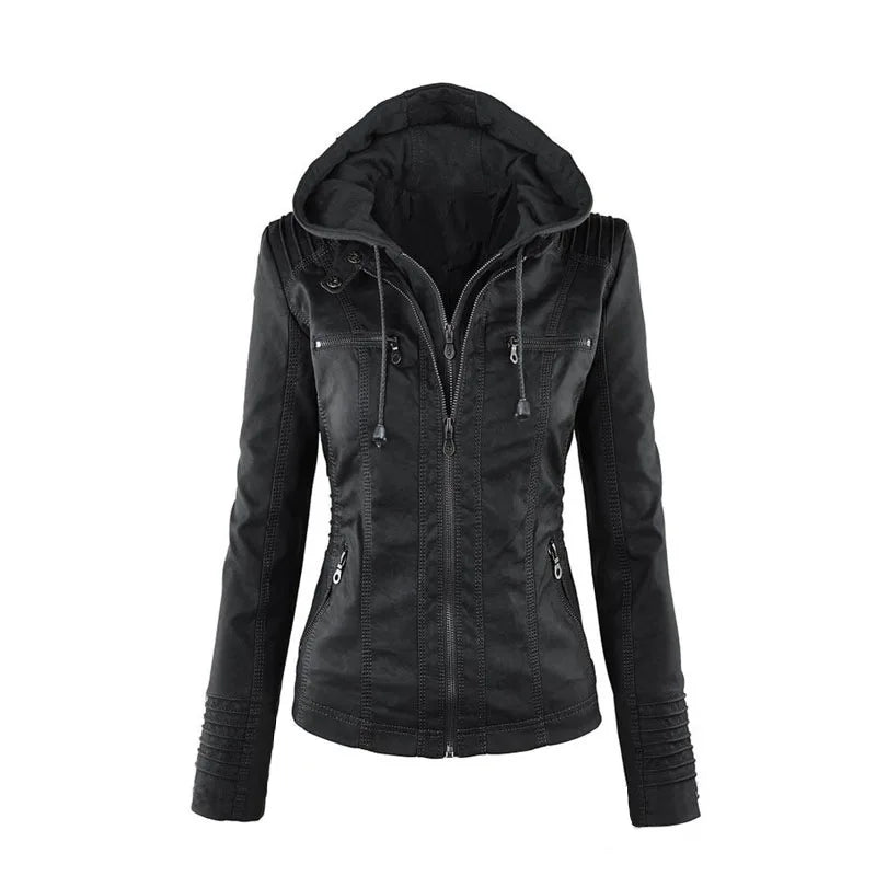Amélie™ | Veste Cuir Élégante