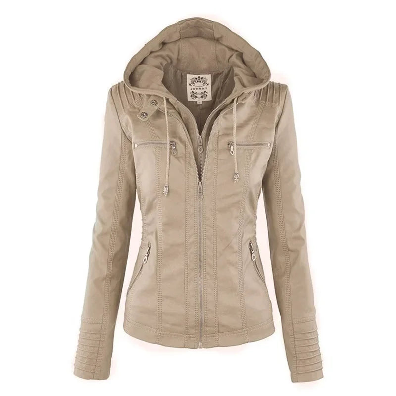 Amélie™ | Veste Cuir Élégante