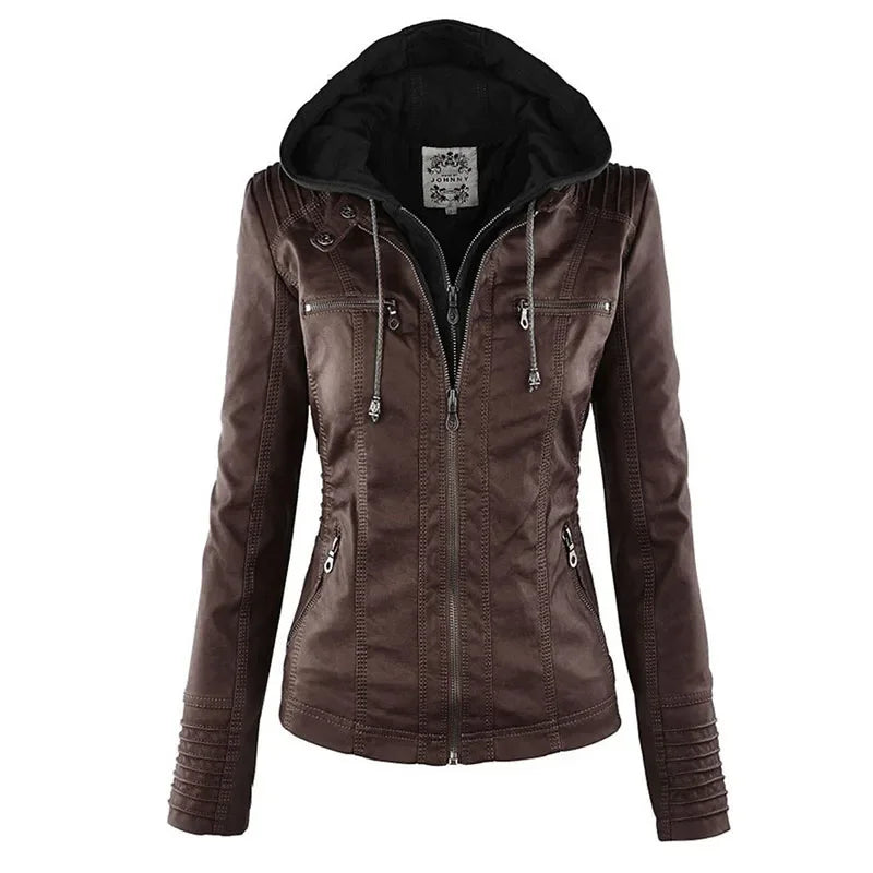 Amélie™ | Veste Cuir Élégante