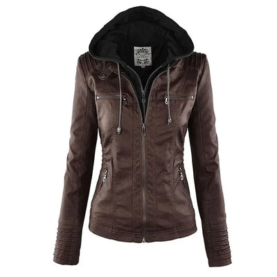 Amélie™ | Veste Cuir Élégante