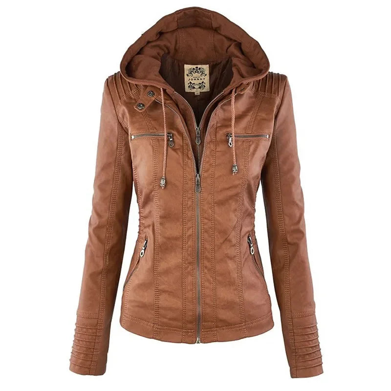 Amélie™ | Veste Cuir Élégante