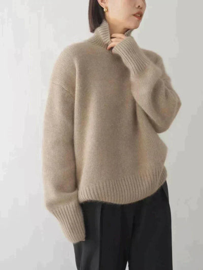 Élodie™ | Pull Col Roulé en Cachemire