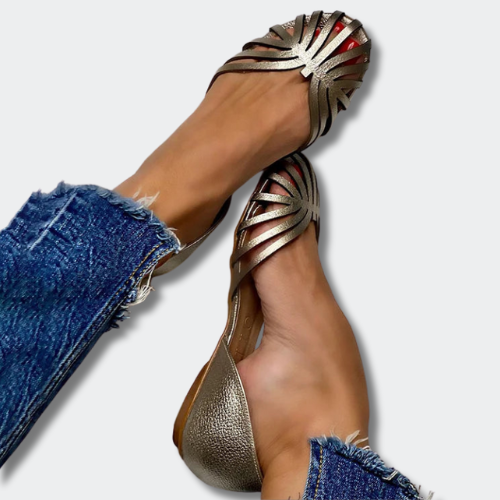 Manon™ | Ballerines Découpées Métal