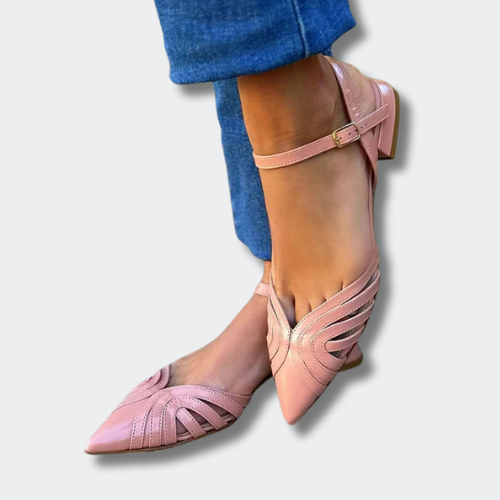 Capucine™ | Ballerines Rosées Découpées