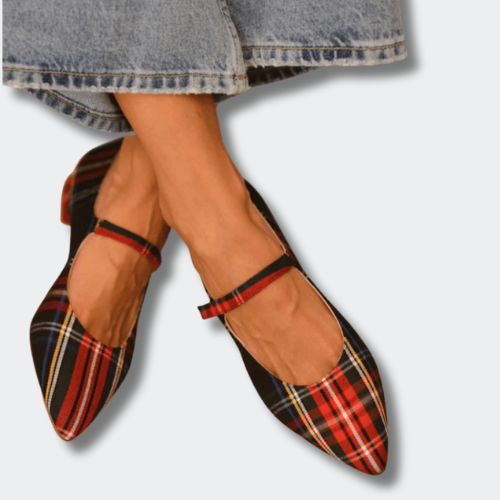 Élodie™ | Ballerines à Carreaux