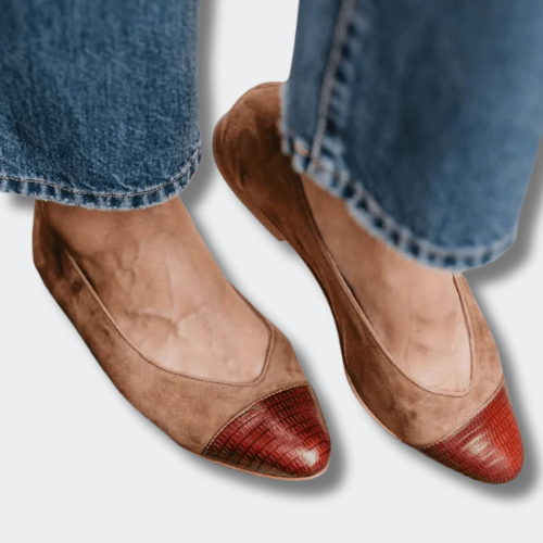 Amandine™ | Ballerines Bicolores Élégantes