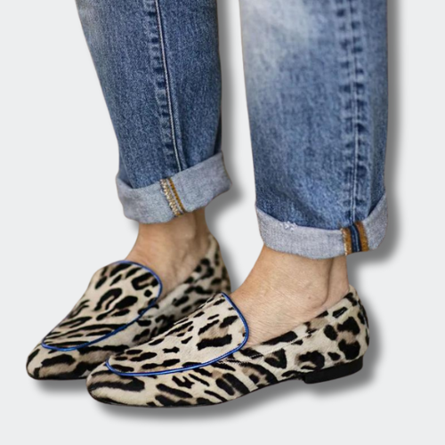 Viëne™ | Mocassin Léopard Bleu