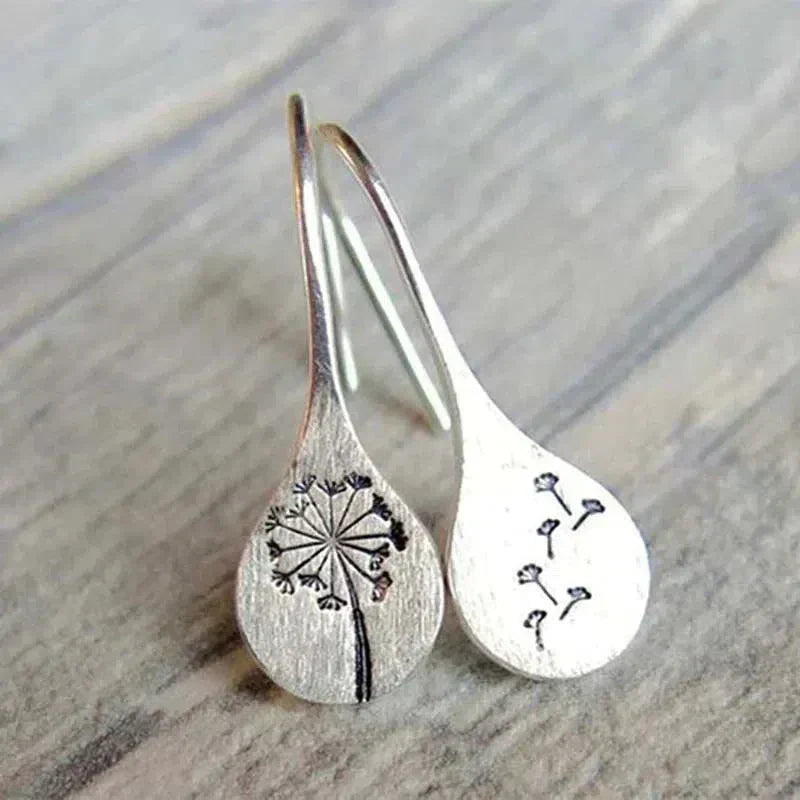 Flora™ | Boucles Feuille Pissenlit Argent