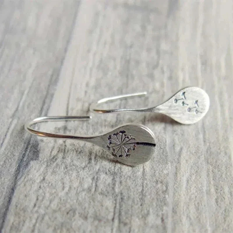 Flora™ | Boucles Feuille Pissenlit Argent