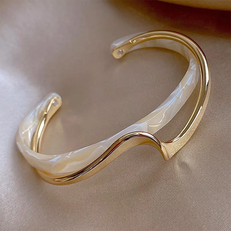 Élena™ | Bracelet Élégant Blanc Or