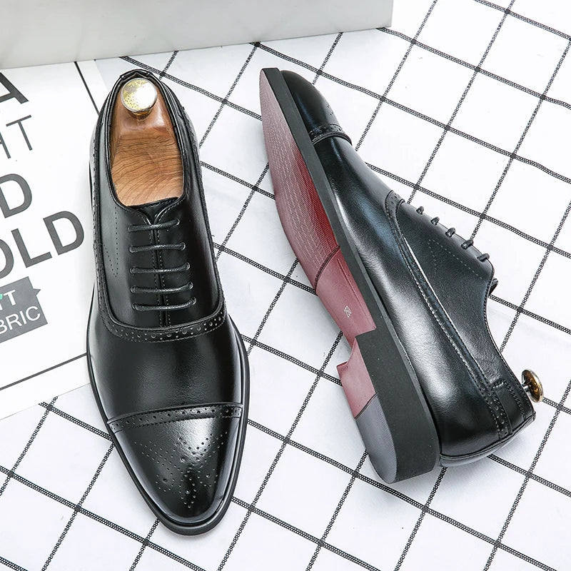 Lucas™ | Bottines Oxford En Cuir