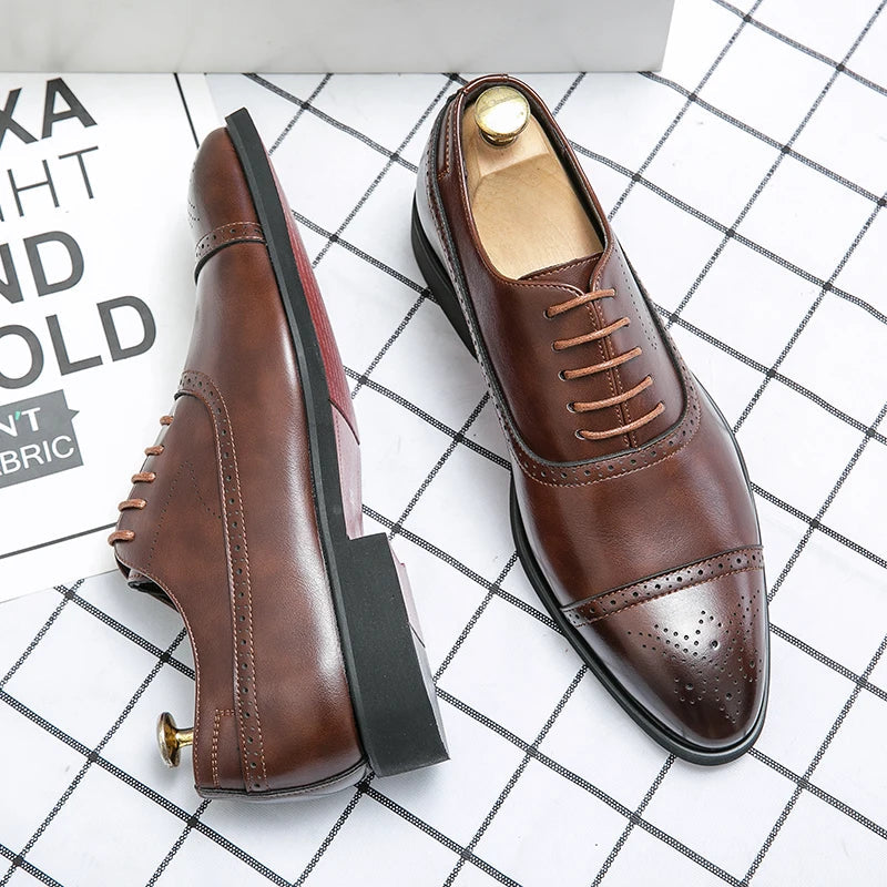Lucas™ | Bottines Oxford En Cuir