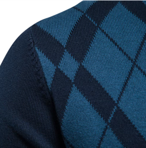 Nicolas™ | Pull à Carreaux Subtils