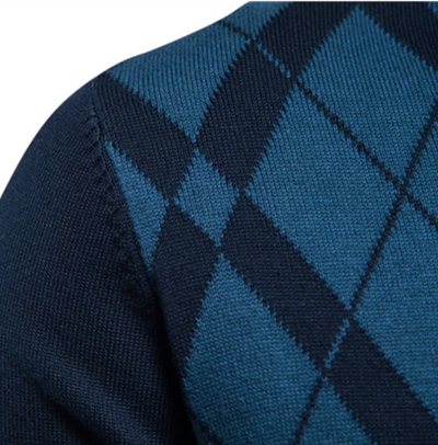 Nicolas™ | Pull à Carreaux Subtils