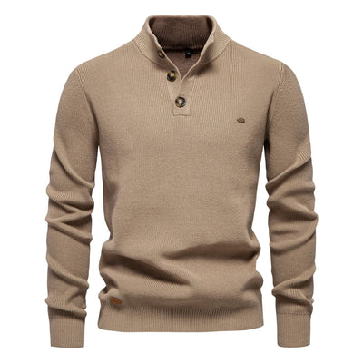 Damien™ | Pull Col Haut Élégant
