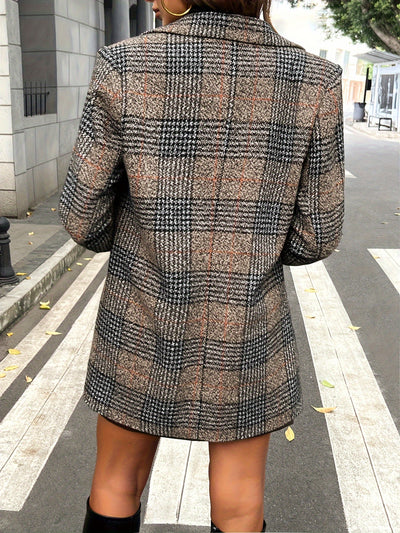 Louna™ | Veste Chic Motif Prince-de-Galles