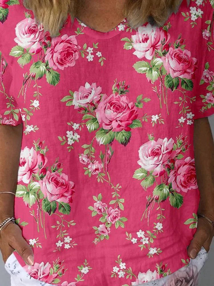 Lisa | Chemise florale artistique