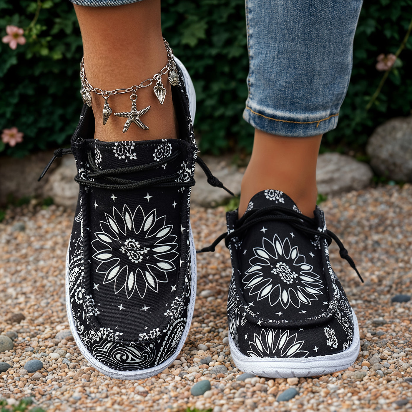 Éva™ | Mocassins à Motifs Singuliers