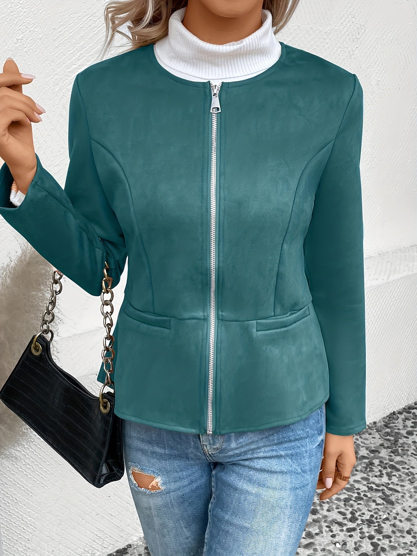 Élise™ | Blouson Cuir Urbain