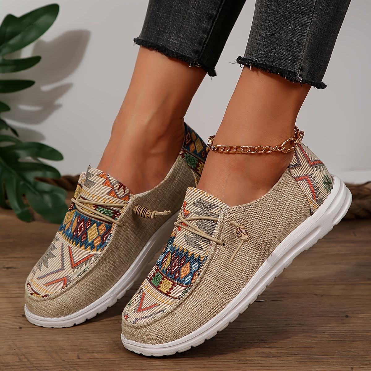 Alizée™ | Mocassins à Motifs Bohèmes