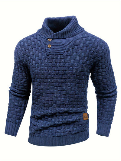 Jean™ | Pull à col roulé tricoté