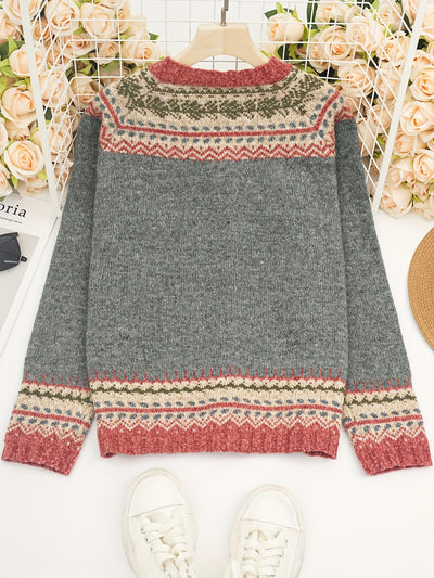 Justine™ | Cardigan Motifs Géométriques