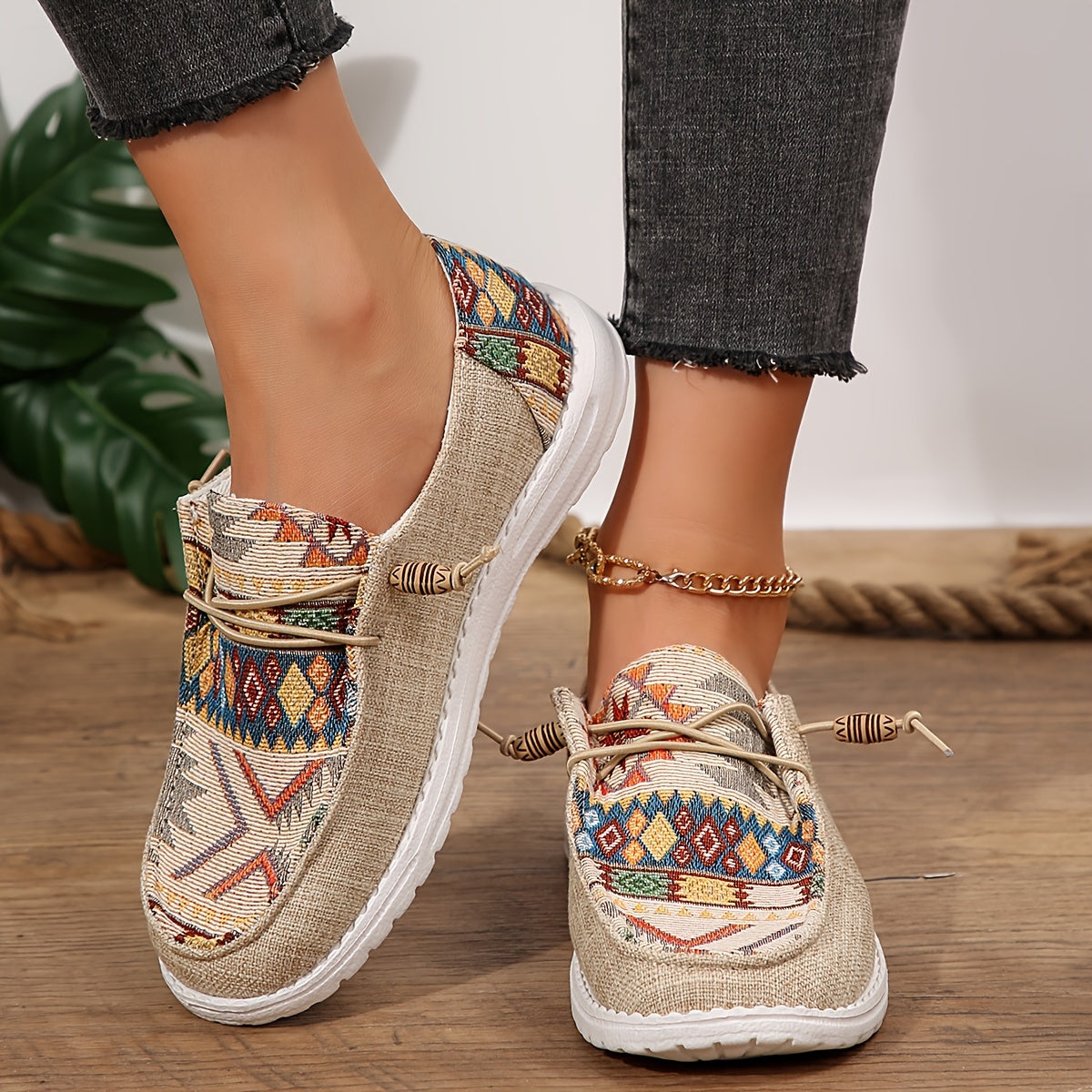 Alizée™ | Mocassins à Motifs Bohèmes