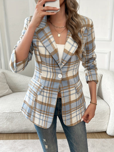 Manon™ | Veste chic à carreaux