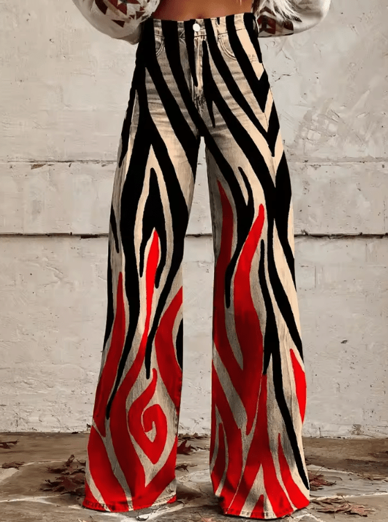 Louisa™ | Pantalon Large Patchwork