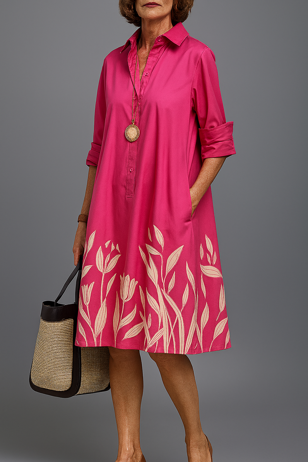Liane™ | Robe Midi Fleurie