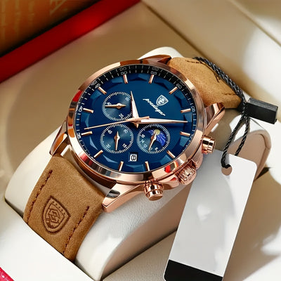 Henri™ | Montre Quartz Classique avec Calendrier