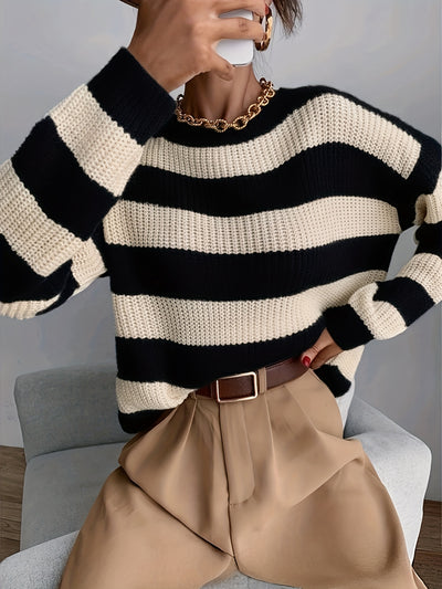 Amélie™ | Pull Rayures Élégantes