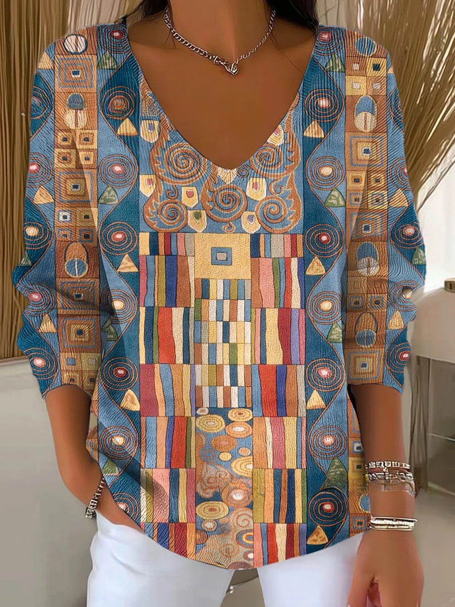 Élise™ | Pull à Motifs Colorés