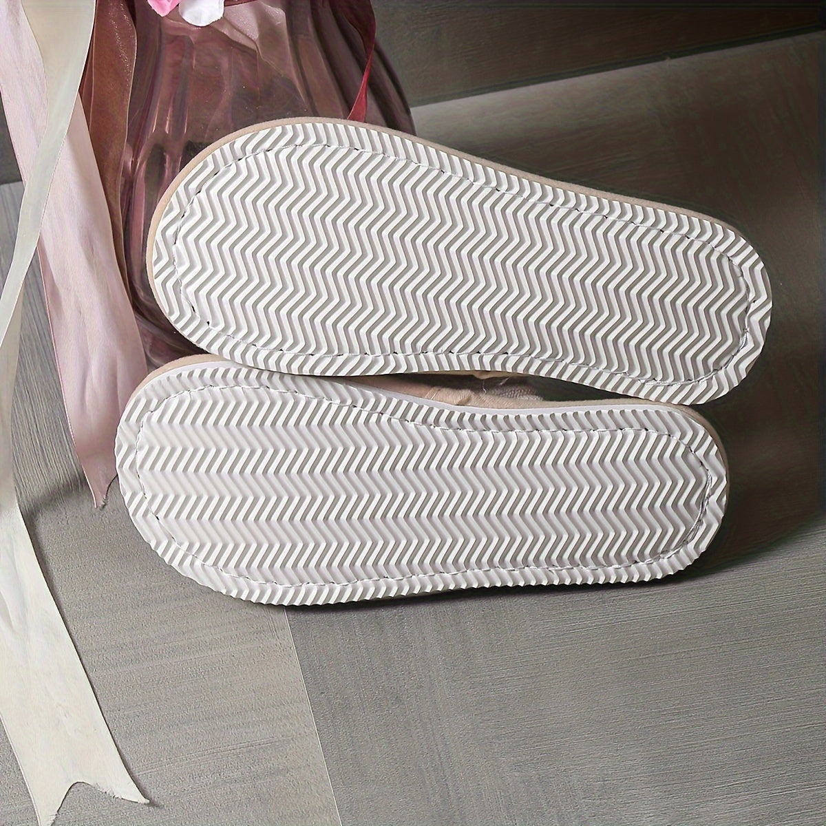 Nora™ | Chaussons rayés en laine