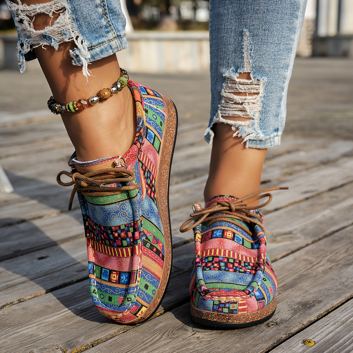 Élise™ | Chaussures Retro Colorées